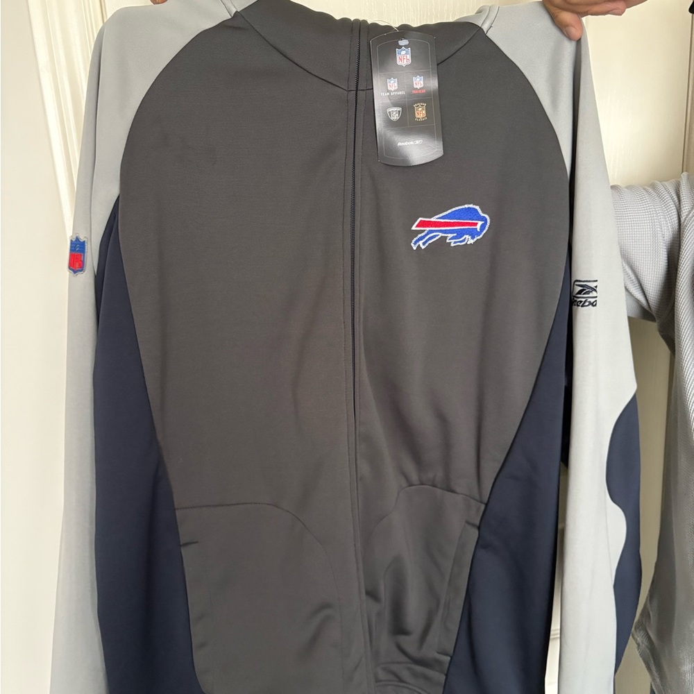 Men's Gray and Black NFL Team Jacket